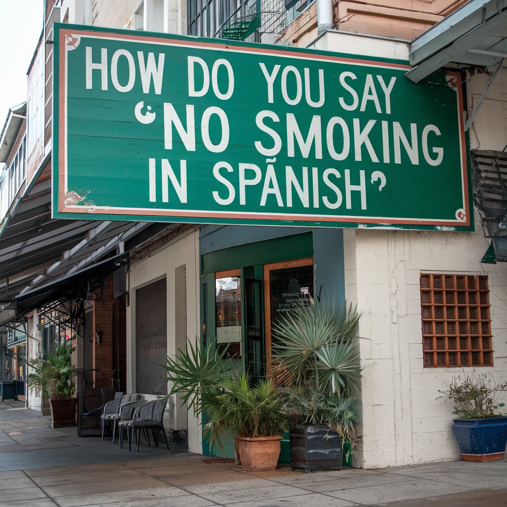 How Do You Say No Smoking in Spanish