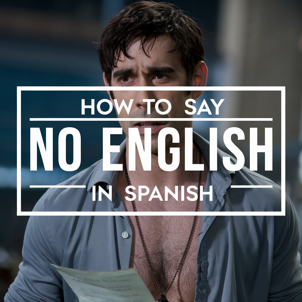 how ro say no english in spanish